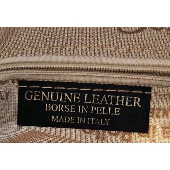 M&R Genuine Leather Moda in Pelle  Ostrich Pattern Tote Shoulder Bag and Wallet - Picture 5 of 11